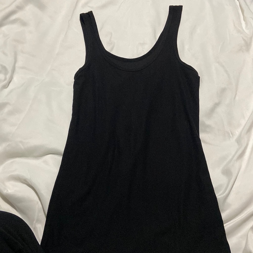 Black tank top
